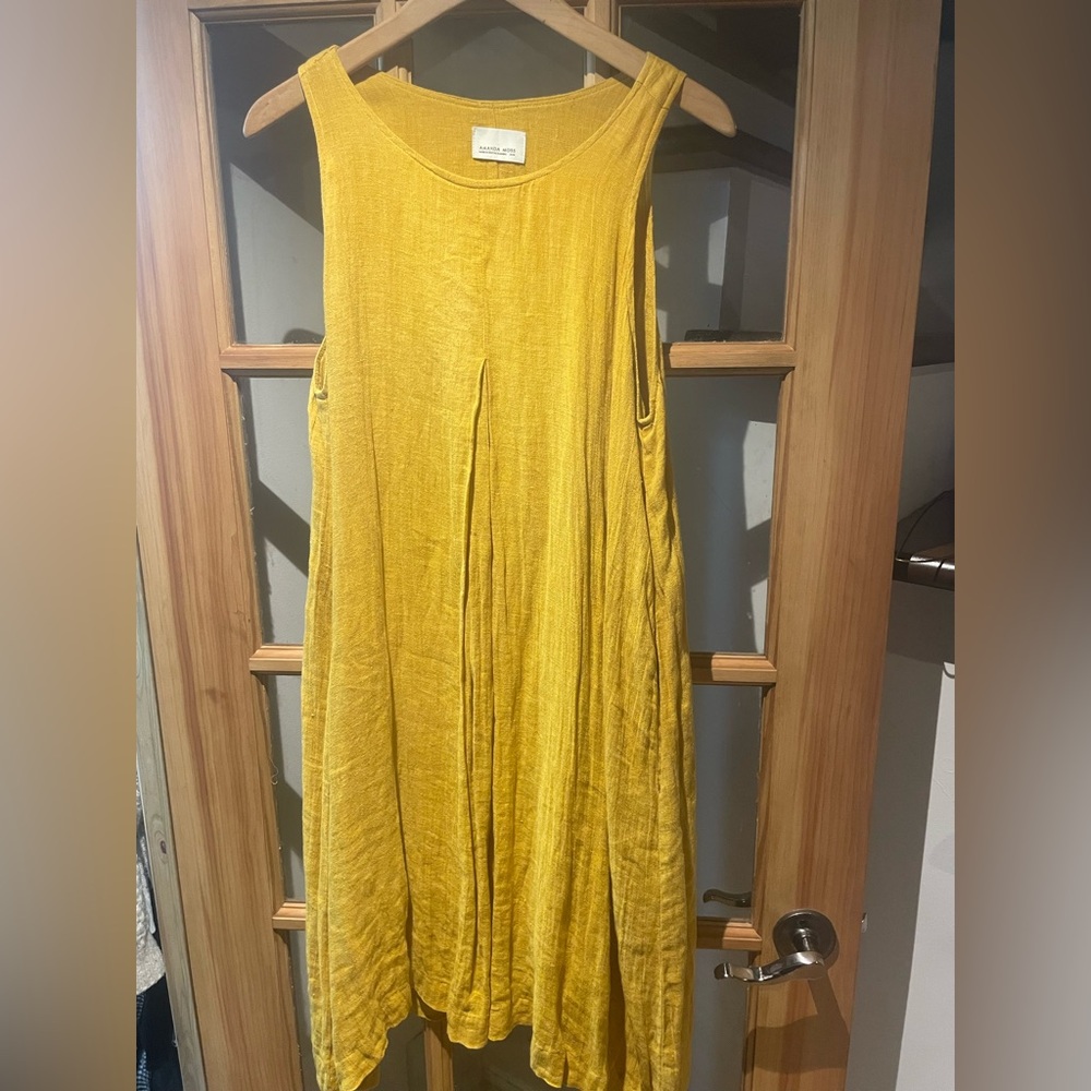 Elegant Mustard Midi Dress